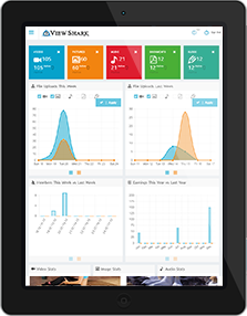 ViewShark Admin Panel Responsive Tablet Layout